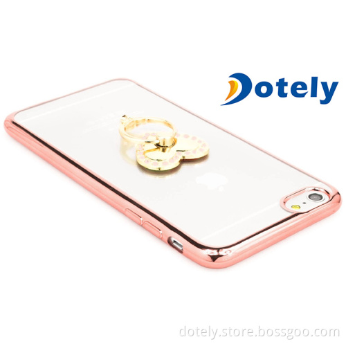 TPU Bumper Case Cover with Ring Holder Kickstand